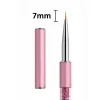 Pędzelek do zdobień paznokci PINK 7 mm – precyzyjny liner z osłonką | NILO Perfect Nails